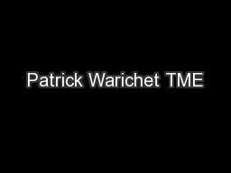 Patrick Warichet TME