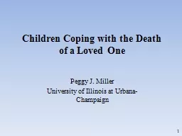 Children Coping with the Death
