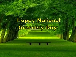 Happy National Greenery Day!