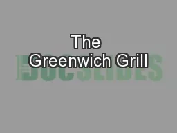The Greenwich Grill