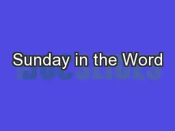 Sunday in the Word
