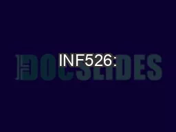 INF526:
