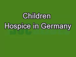 Children Hospice in Germany