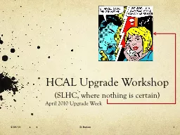 HCAL Upgrade Workshop