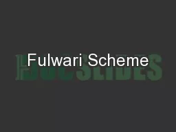 Fulwari Scheme