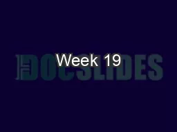 Week 19