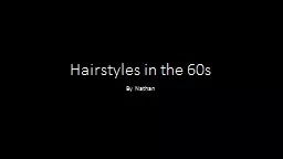 Hairstyles in the 60s