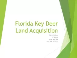 Florida Key Deer Land Acquisition