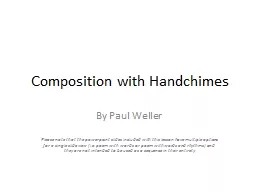 Composition with Handchimes