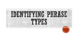 Identifying Phrase Types