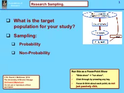 What is the target population for your study?