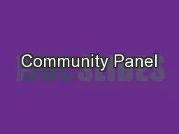 Community Panel