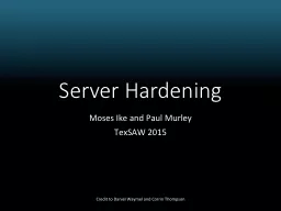 Server Hardening