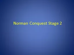 Norman Conquest Stage 2