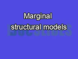 Marginal structural models