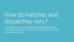 How do hatches and dispatches vary?