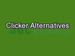 Clicker Alternatives
