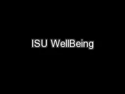 ISU WellBeing