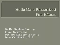 Hells Gate Prescribed