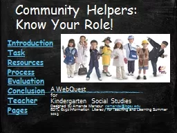 Community Helpers: