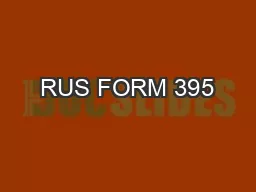 RUS FORM 395