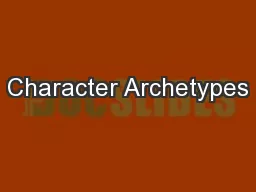 Character Archetypes