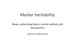 Marker heritability