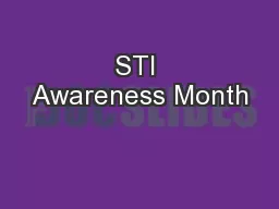 STI Awareness Month