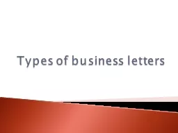 Types of business letters
