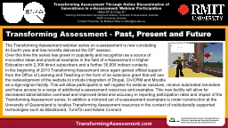 Transforming Assessment Through Online Dissemination of Inn