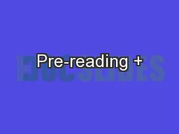 Pre-reading +