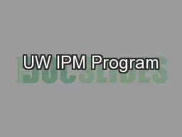 UW IPM Program