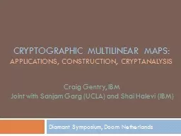 Cryptographic Multilinear Maps: