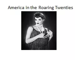America in the Roaring Twenties