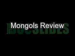 Mongols Review