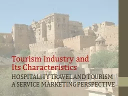 Hospitality Travel and Tourism