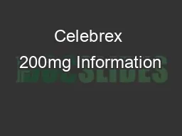 Celebrex 200mg Information