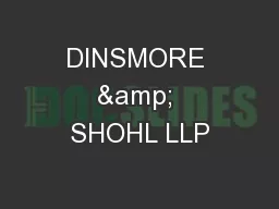 DINSMORE & SHOHL LLP