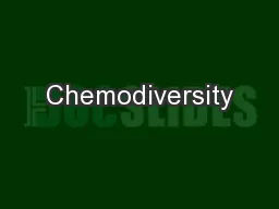Chemodiversity