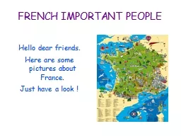 FRENCH IMPORTANT PEOPLE