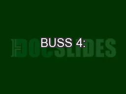 BUSS 4: