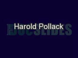 Harold Pollack