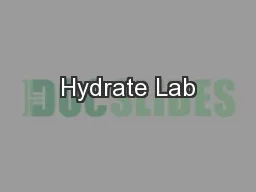Hydrate Lab