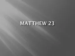 Matthew 23