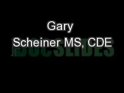 Gary Scheiner MS, CDE
