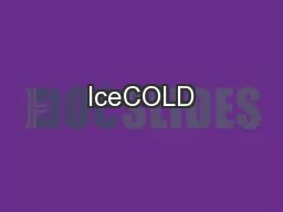 IceCOLD