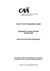 FLIGHT TEST STANDARDS GUIDE AEROBATIC FLIGHT RATING AE
