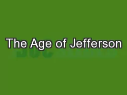 The Age of Jefferson