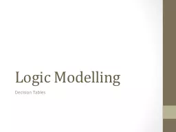 Logic Modelling