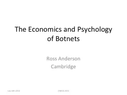 The Economics and Psychology
